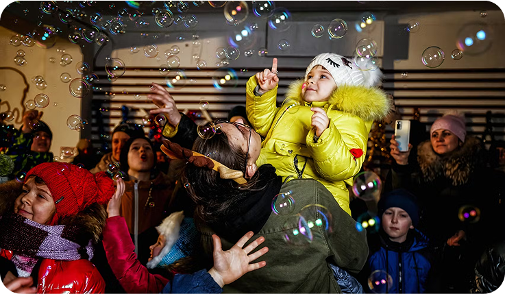 Фоновий зображення етапу вручення подарунків