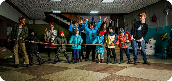 Волонтер організації Олені Святого Миколая